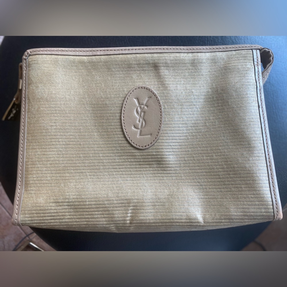Vintage YSL clutch / toiletries bag